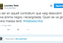 Guanyadora del I Concurs de Relats tuitaires