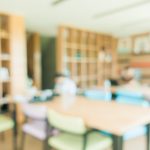 School classroom in blur background without young student; Blurr
